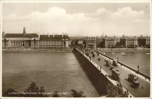 London Westminster Bridge County Hall  Kat. City of London