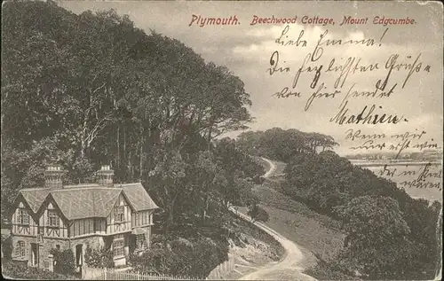 Plymouth Plymouth Beechwood Cottage Mount Edgcumbe Kat. Plymouth