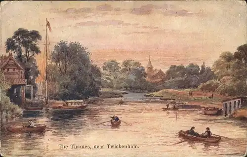 Twickenham Riverside Thames Schiff Kat. Richmond upon Thames