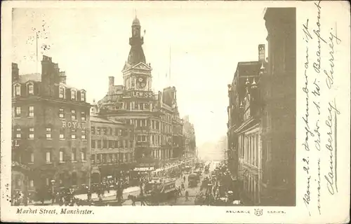 Manchester Market Street Kutsche Kat. Manchester