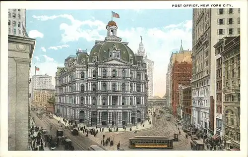 New York City Post Office Strassenbahn  / New York /