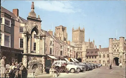 Wells Mendip Market Place Cathedral Kat. Mendip