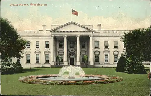 Washington DC White House Springbrunnen Kat. Washington