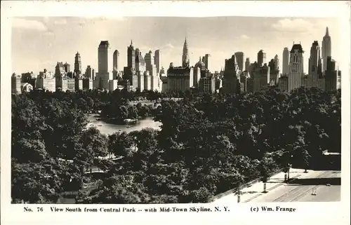 New York City Central Park Mid Town Skyline / New York /