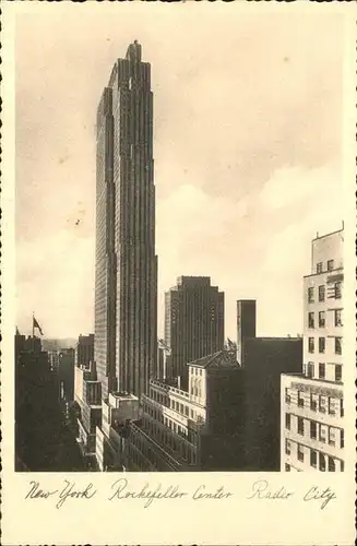 New York City Rockefeller Center Radio City / New York /
