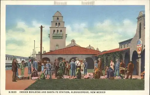 Albuquerque Indian Building Santa Fe Station  Kat. Albuquerque