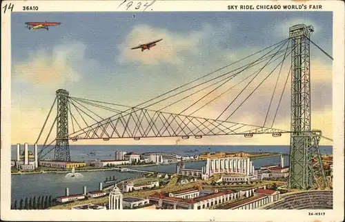 Chicago Sky Ride Flugzeug  Kat. Chicago