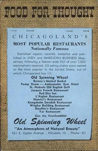 Hinsdale Illinois Most Popular Restaurants Nationally Famous Kat. Hinsdale