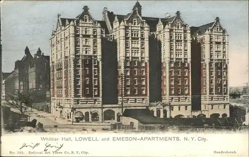 New York City Whittier Hall Lowell Emeson Apartments / New York /