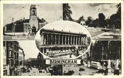 Birmingham Town Hall
Canon Hill Park
New Fire Station Kat. Birmingham