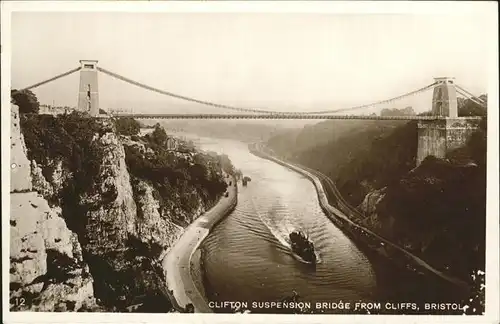 Bristol UK Clifton 
Suspension Bridge / Bristol, City of /Bristol, City of
