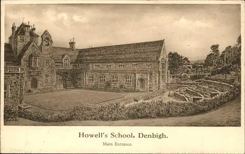 Denbigh Denbighshire Howell s School Kat. Denbighshire