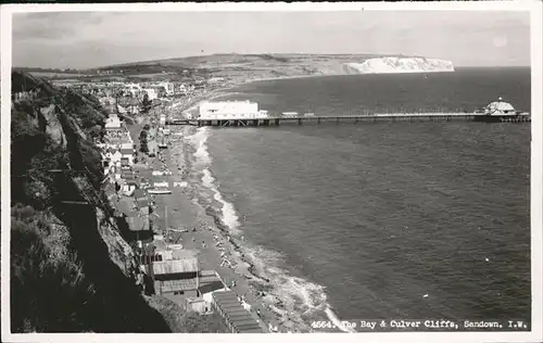 Sandown Isle of Wight The Bay Culver Cliffs Kat. Isle of Wight