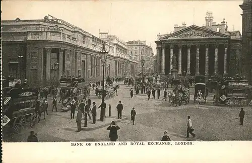 London Bank of England Royal Exchange Kat. City of London