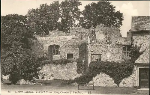 Carisbrooke Isle of Wight King Charles I Window Kat. Isle of Wight