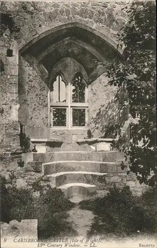 Carisbrooke Isle of Wight 13th Century Window Kat. Isle of Wight