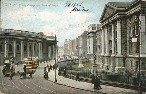 Dublin Ireland Trinity College Bank of Ireland / United Kingdom /
