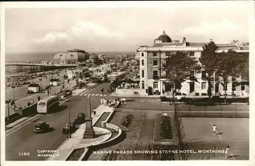 Worthing West Sussex Marine Parade Showing Steyne Hotel / Worthing /West Sussex