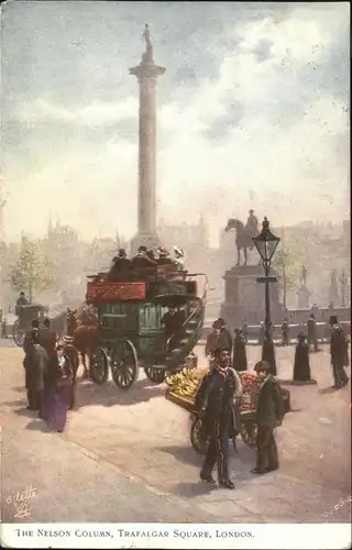London Nelson Column Trafalgar Square Kat. City of London