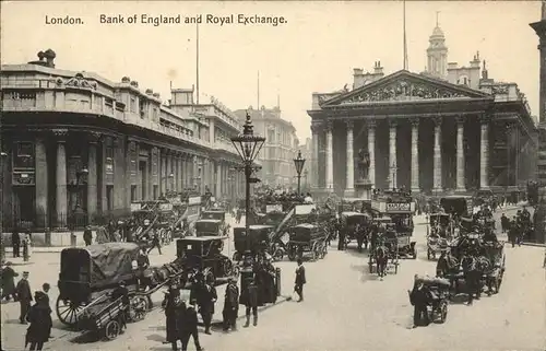 London Bank Of England Royal Exchange Kutsche Kat. City of London