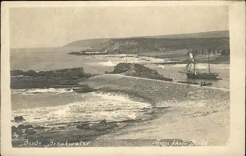 Bude North Cornwall Breakwater Schiff Kat. North Cornwall