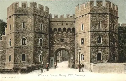 Windsor Berkshire Castle Henry VIIL Gateway / Windsor and Maidenhead /Berkshire