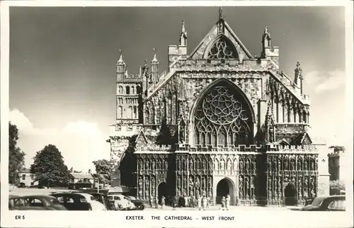 Exeter Cathedrale West Front Kat. Exeter