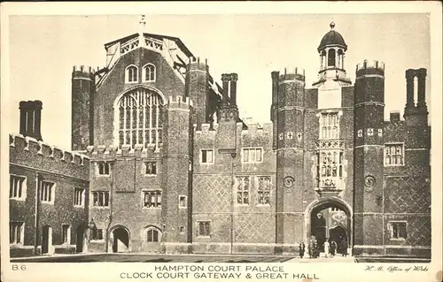 Hampton Court Palace Clock Court Gateway Great Hall Kat. Herefordshire County of