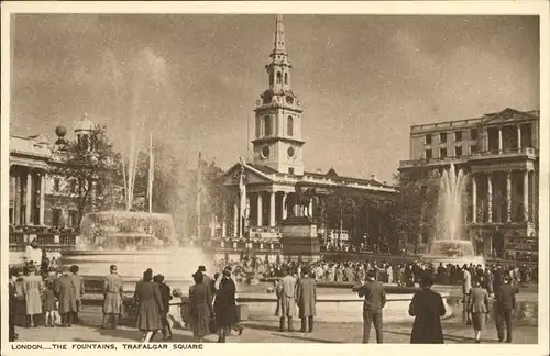 London Fountains Trafalgar Square  Kat. City of London