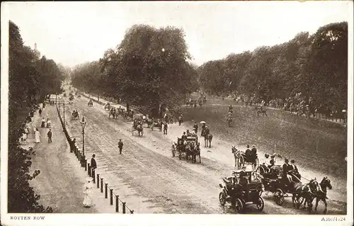 London Rotten Row Kutsche Kat. City of London