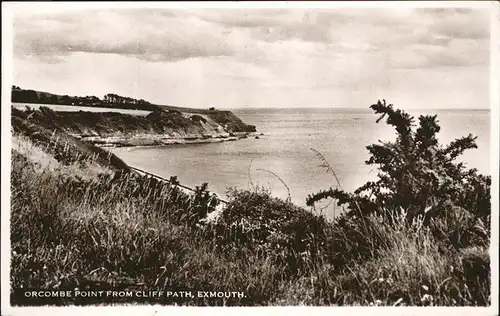 Exmouth Brixington Orcombe Piont From Cliff Path Kat. East Devon