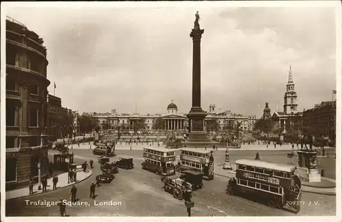 London Trafalgar Square Bus Kat. City of London