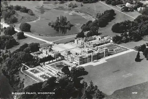 Woodstock & Bladon Blenheim Palace Fliegeraufnahme Kat. West Oxfordshire
