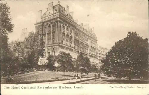 London Hotel Cecil Garden Kat. City of London