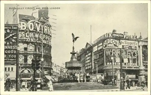 London Picadelly Circus Eros Kat. City of London