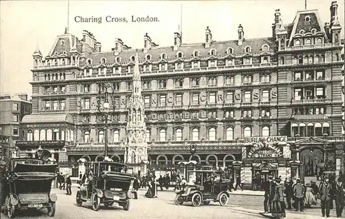 London Charing Cross Autos Denkmal Kat. City of London