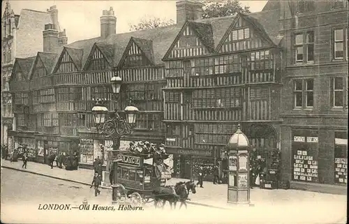 London Old Houses Holborn Kat. City of London