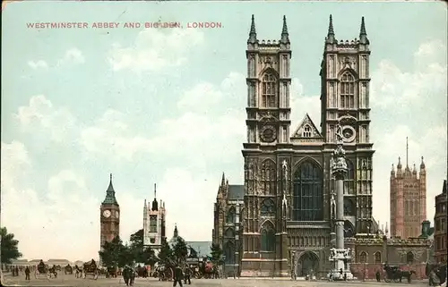 London Westminster Abbey Big Ben Kat. City of London