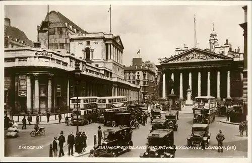 London Bank of England Royal Exchange Kat. City of London