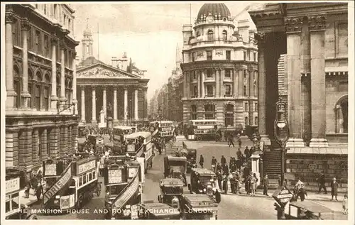 London The Mansion House Royal Exchange Kat. City of London