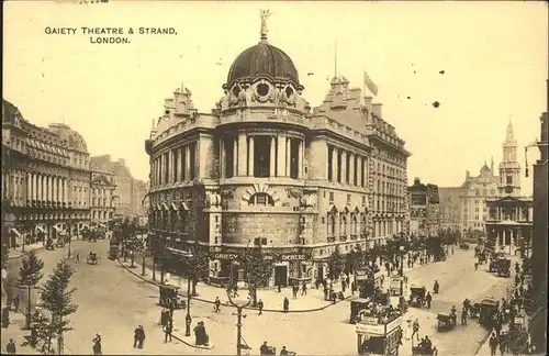 London Gaiety Theatre Strand Kat. City of London