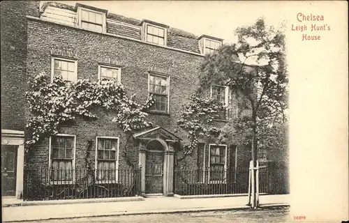 London Chelsea Leigh Hunt s House Kat. City of London