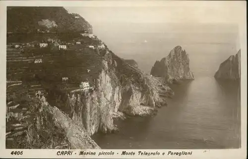 Capri Marina piccola Monte Telegrafo Paraglioni *