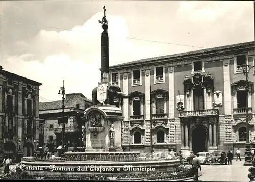 Catania Fontana dell Elefante Municipio *