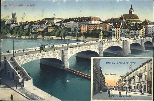 Basel BS Bruecke Hotel  Basler Hof / Basel /Bz. Basel Stadt City