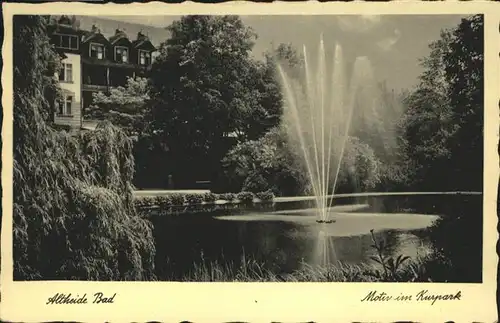 Altheide Bad Kurpark Springbrunnen / Altheide Bad /