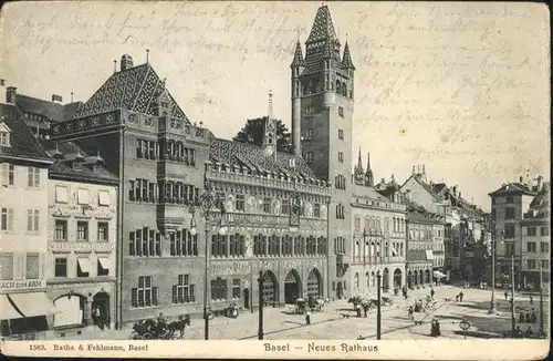 Basel BS Rathaus Kutsche / Basel /Bz. Basel Stadt City