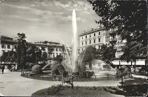 Lugano TI Fontana Piazza Manzoni / Lugano /Bz. Lugano City