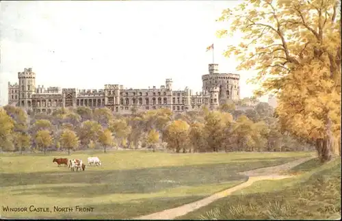 London Windsor Castle North Front Kuehe / City of London /Inner London - West