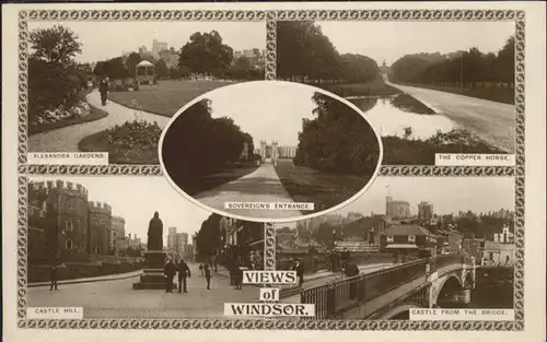 Windsor Castle Castle Alexandra Gardens Copper Horse Bridge / City of London /Inner London - West